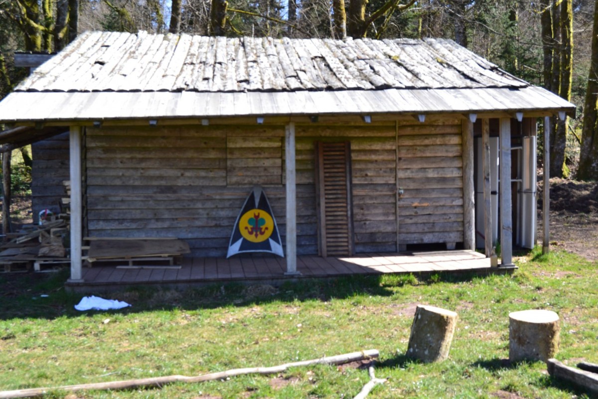 La cabane trappeur en bois